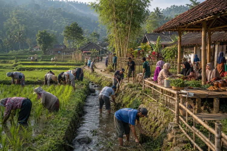 Gotong Royong Masyarakat Cisande