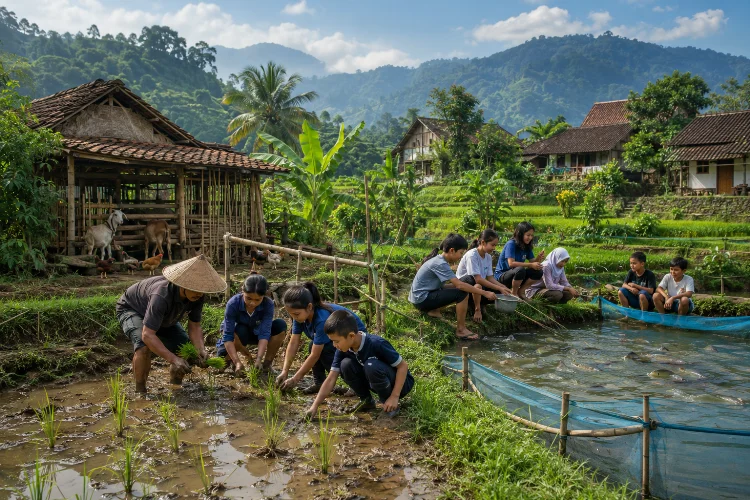 Edukasi Peternakan dan Pertanian di Cisande yang Seru