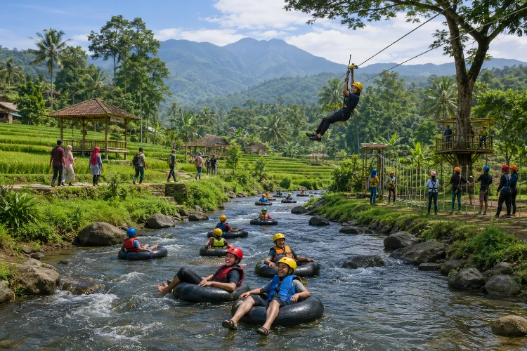 River Tubing dan Outbound sebagai Pelengkap Wisata Agro