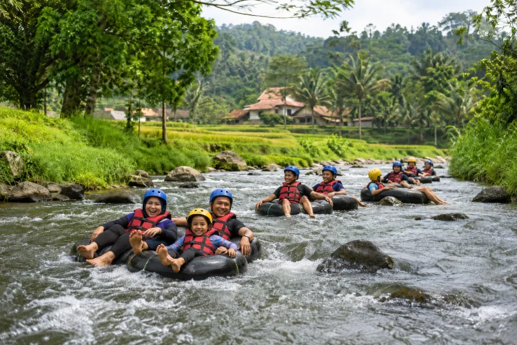 River Tubing Cisande, Wisata Seru Menyusuri Sungai Desa